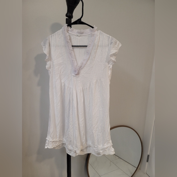 Poupette St Barth Sasha Dress. Size Small Excellent .Plain white - Picture 1 of 6